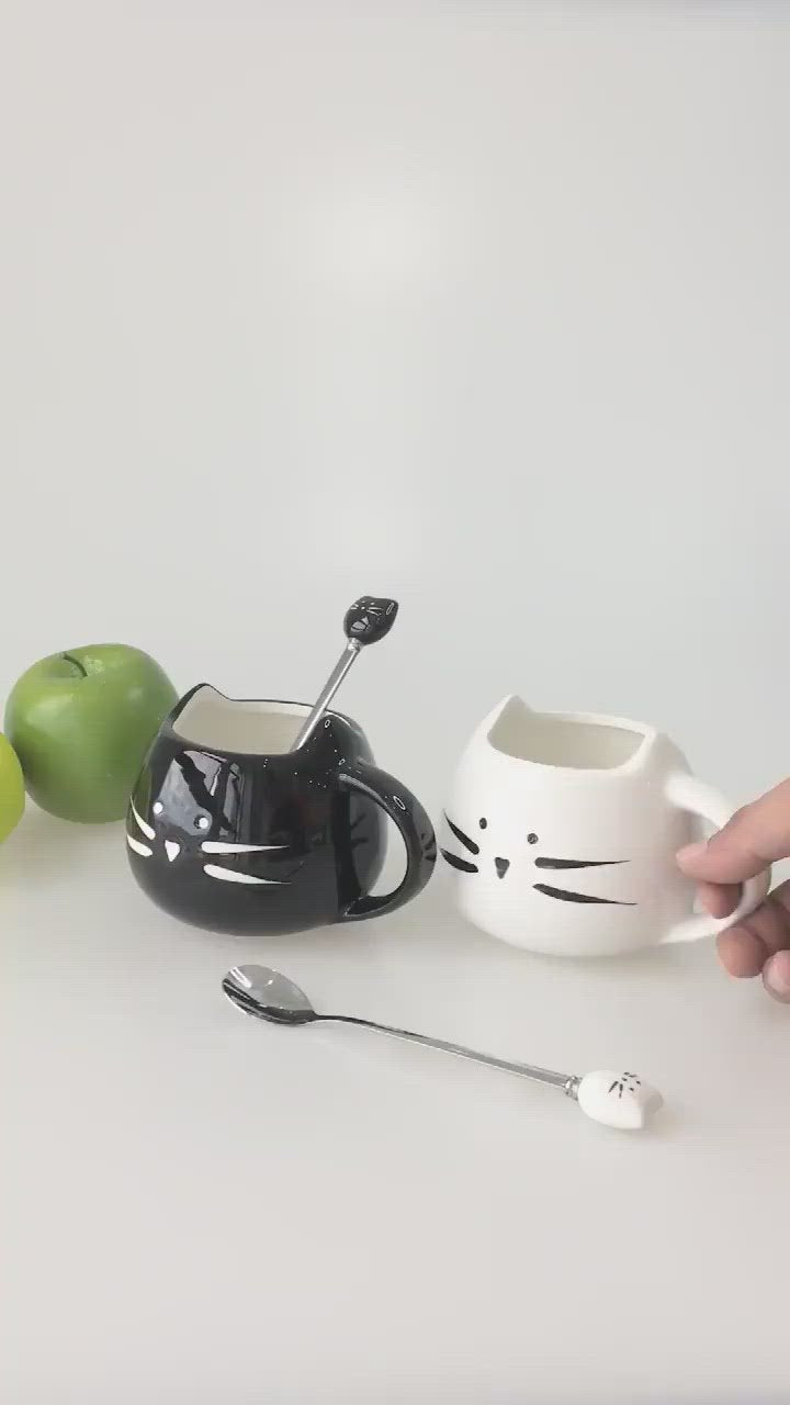 Whisker Mug With Spoon