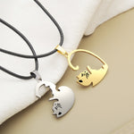 Load image into Gallery viewer, Cat Yin Yang Friendship Necklace
