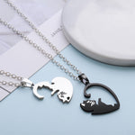 Load image into Gallery viewer, Cat Yin Yang Friendship Necklace
