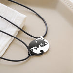 Load image into Gallery viewer, Cat Yin Yang Friendship Necklace
