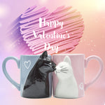 Load image into Gallery viewer, Kissing Cats Mug Set
