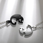 Load image into Gallery viewer, Cat Yin Yang Friendship Necklace
