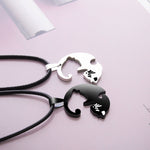 Load image into Gallery viewer, Cat Yin Yang Friendship Necklace
